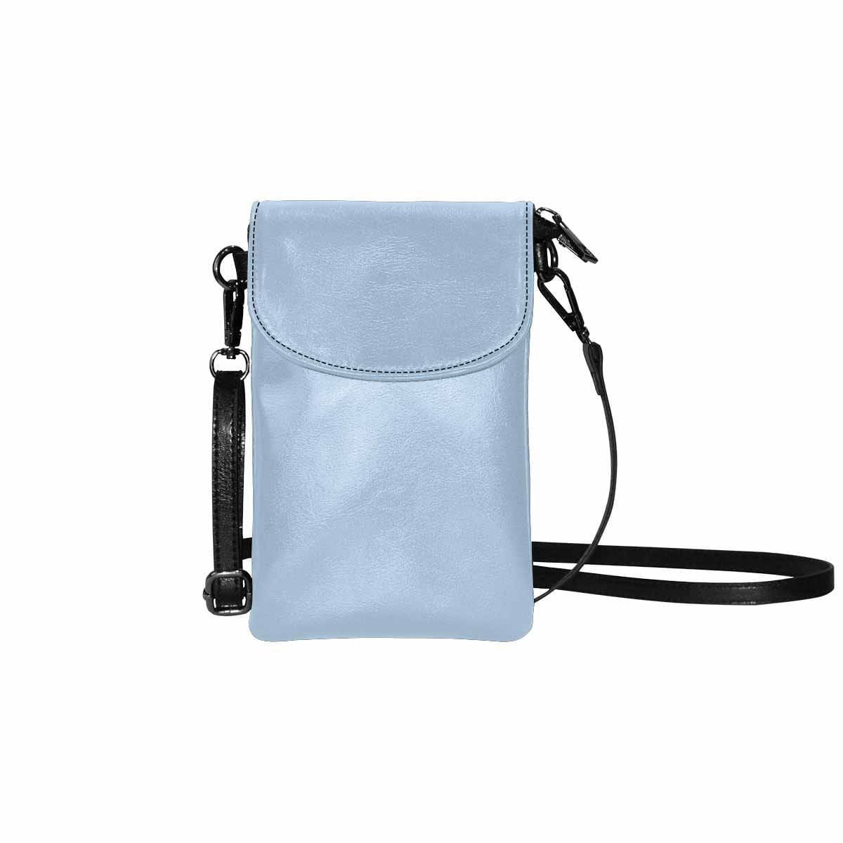 Serenity Blue Women's Crossbody Bag made from high-grade PU leather with adjustable strap and zippered pockets.