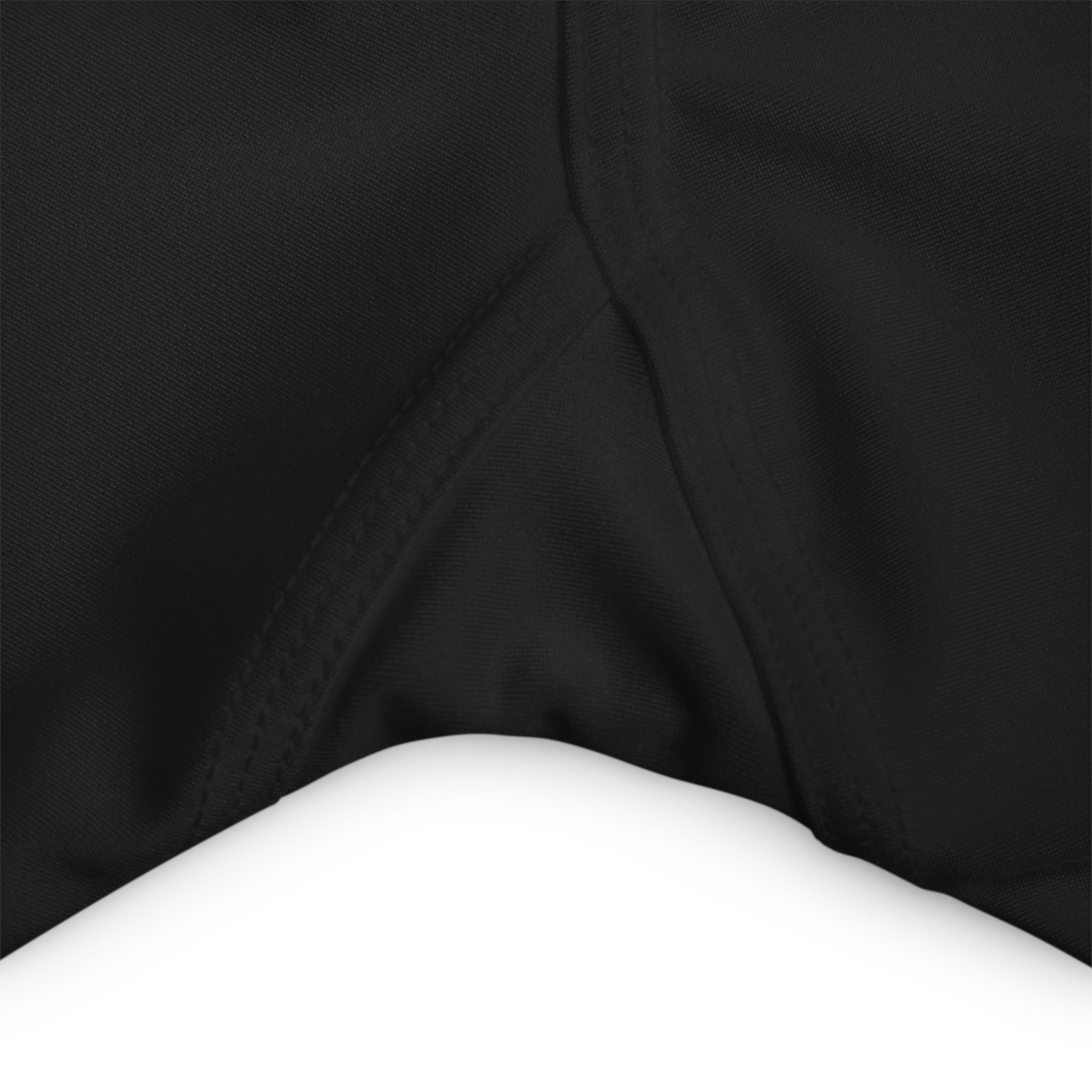 A pair of women's high waisted black yoga shorts with a wide waistband, showcasing a soft fabric ideal for workouts and casual wear.