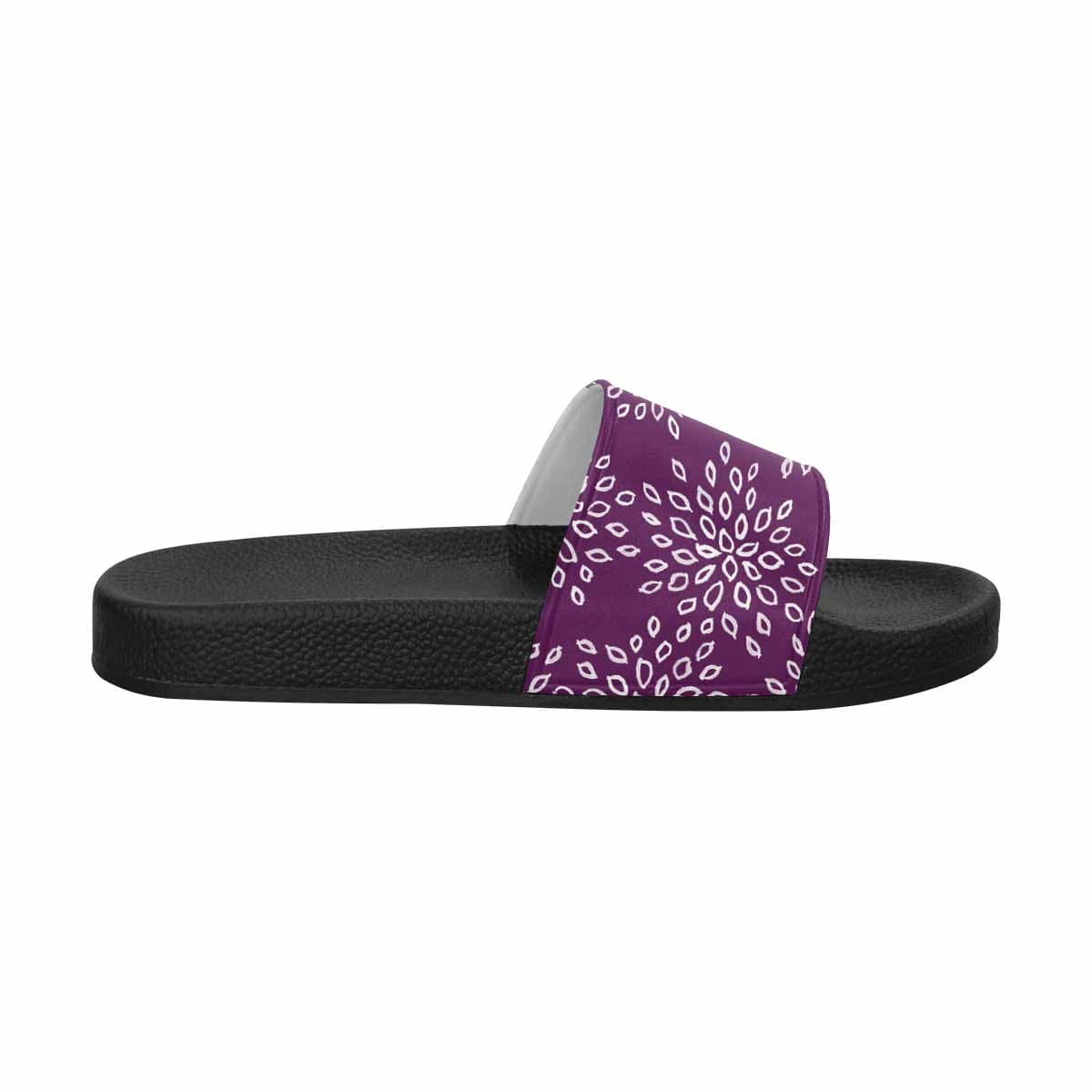 A pair of stylish Womens Slide Sandals featuring lightweight PVC straps and a comfortable sole, perfect for casual wear.