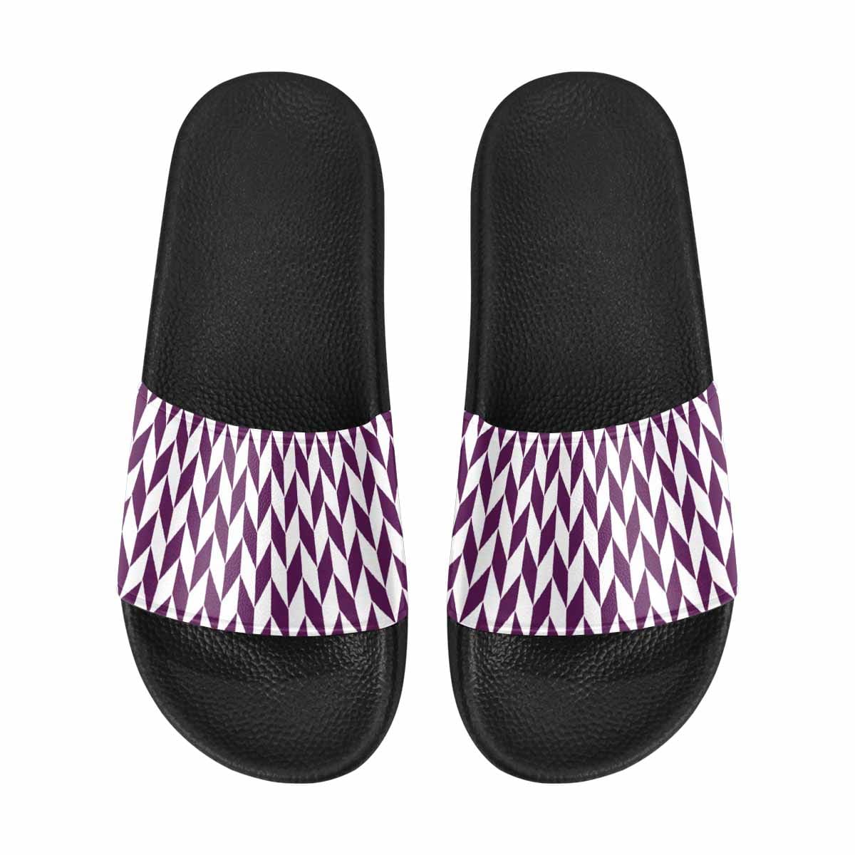 A pair of stylish Womens Slide Sandals featuring lightweight PVC straps and a comfortable sole, perfect for casual wear.