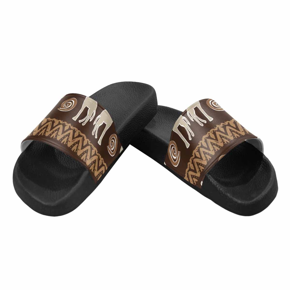 A pair of stylish Womens Slide Sandals featuring lightweight PVC straps and a comfortable sole, perfect for casual wear.