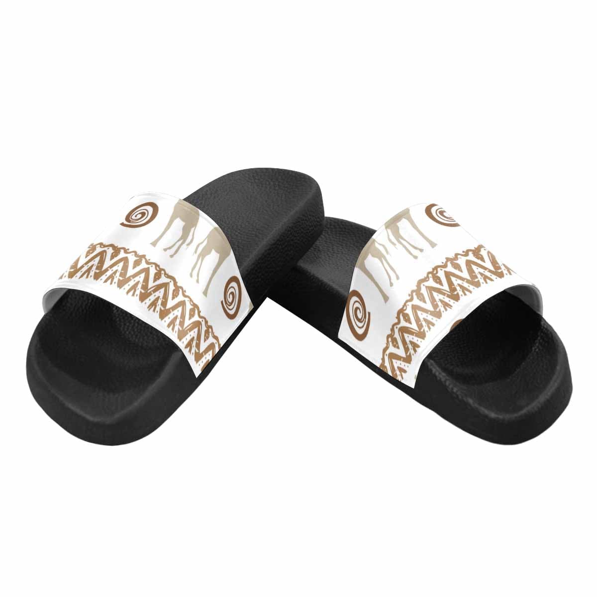 A pair of stylish Womens Slide Sandals featuring soft PVC straps and a durable sole, perfect for casual wear.