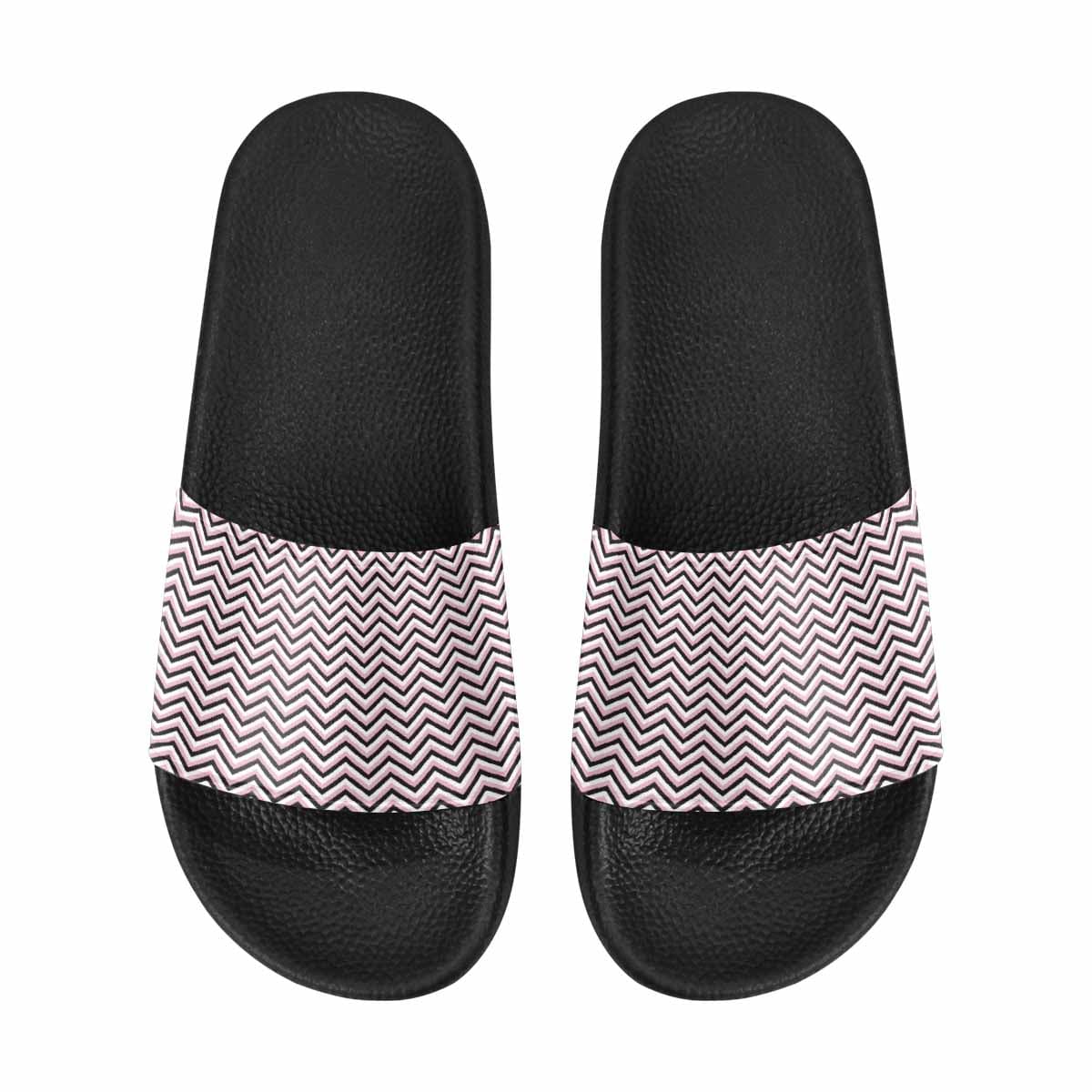 A pair of stylish women's slide sandals featuring lightweight PVC straps and a comfortable sole, perfect for casual wear.