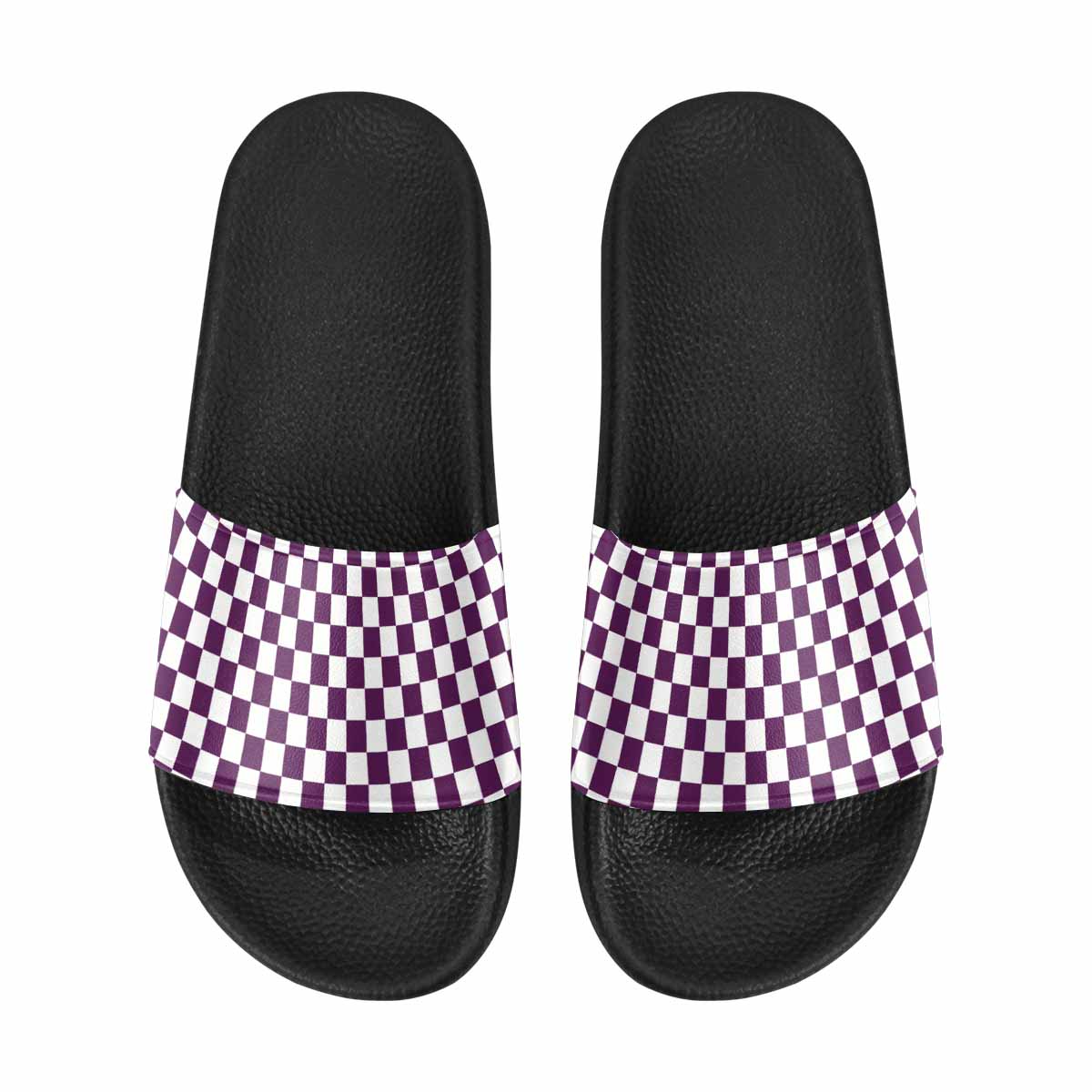 A pair of stylish Womens Slide Sandals featuring lightweight PVC straps and a comfortable sole, perfect for casual wear.