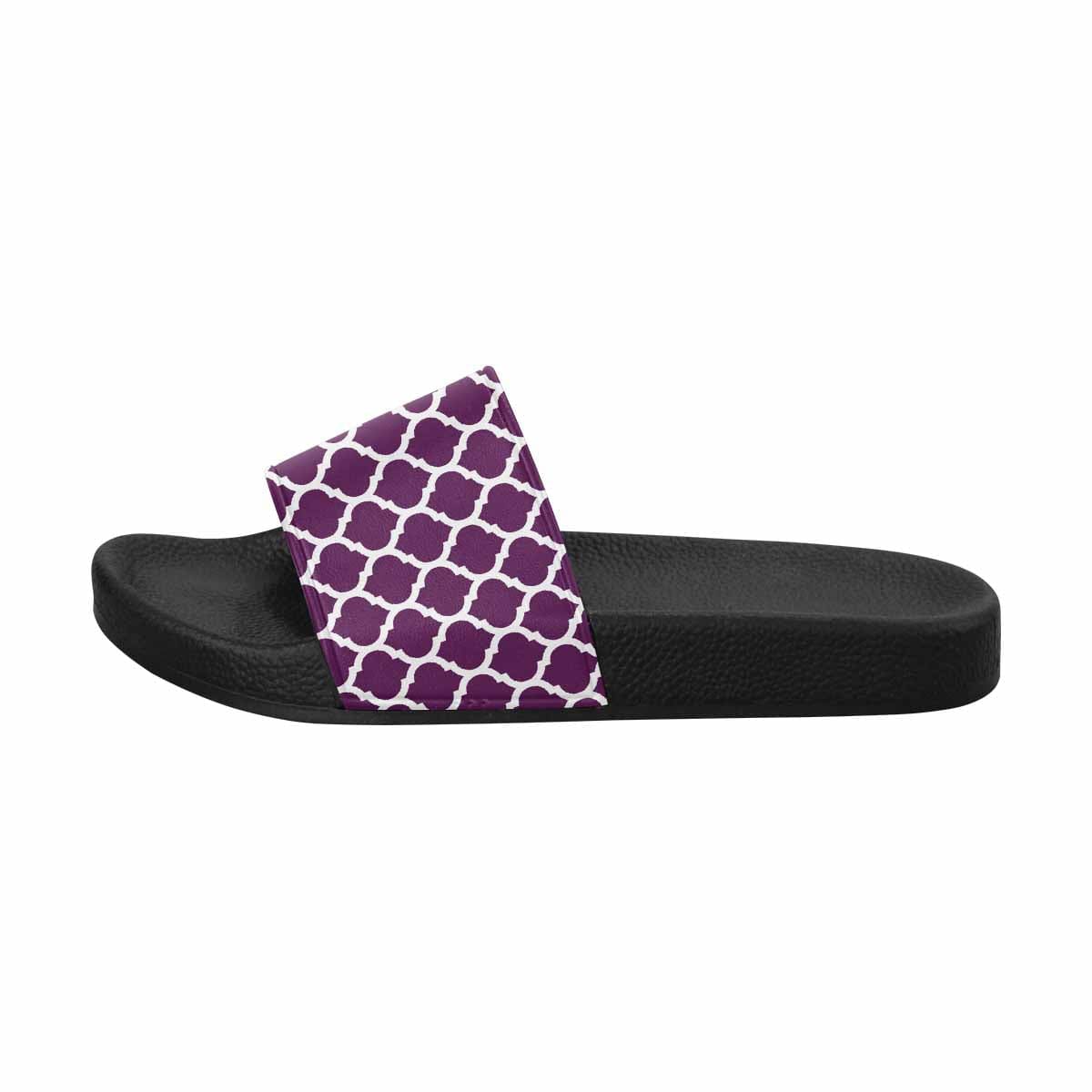 A pair of stylish Womens Slide Sandals featuring lightweight PVC straps and a comfortable sole, perfect for casual wear.