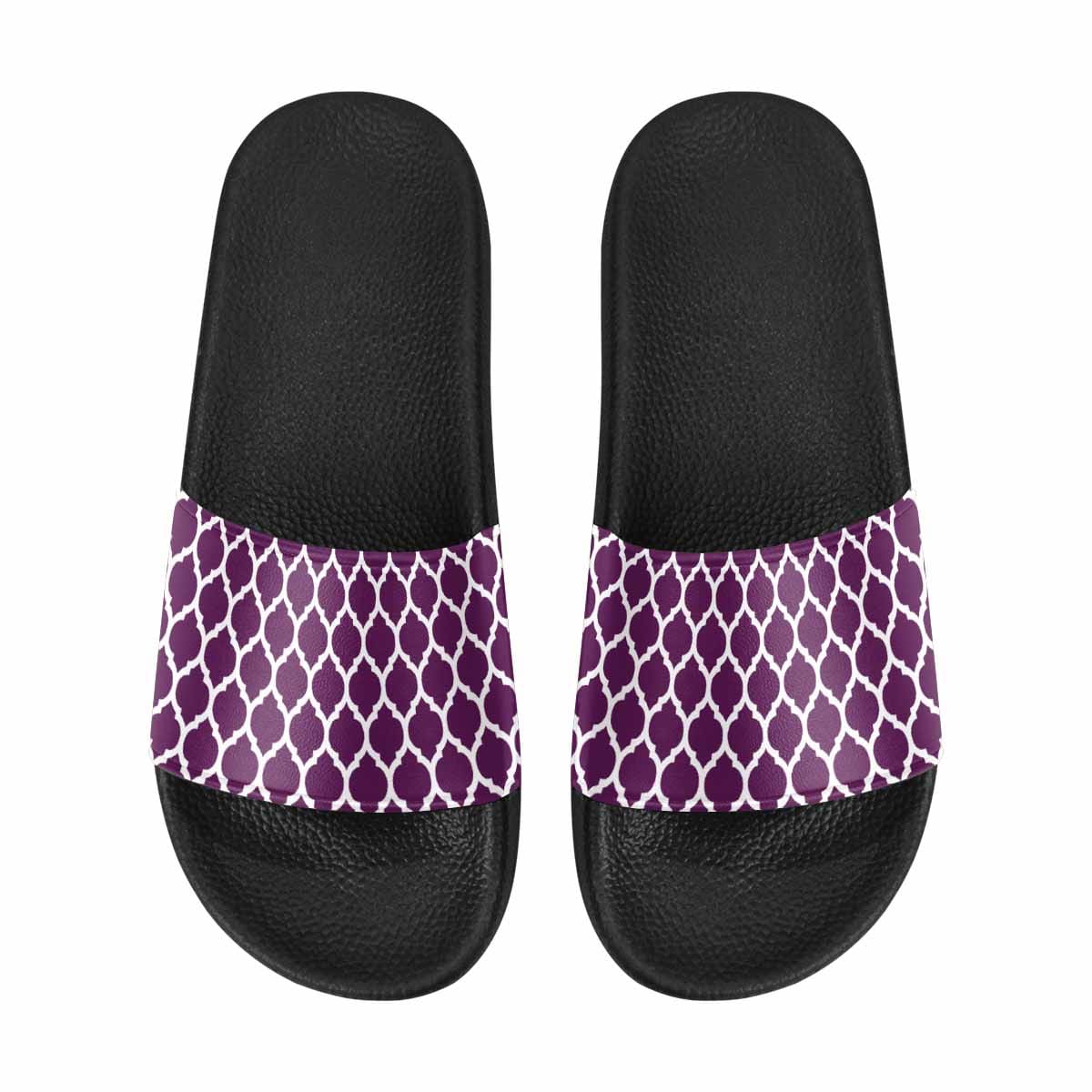 A pair of stylish Womens Slide Sandals featuring lightweight PVC straps and a comfortable sole, perfect for casual wear.