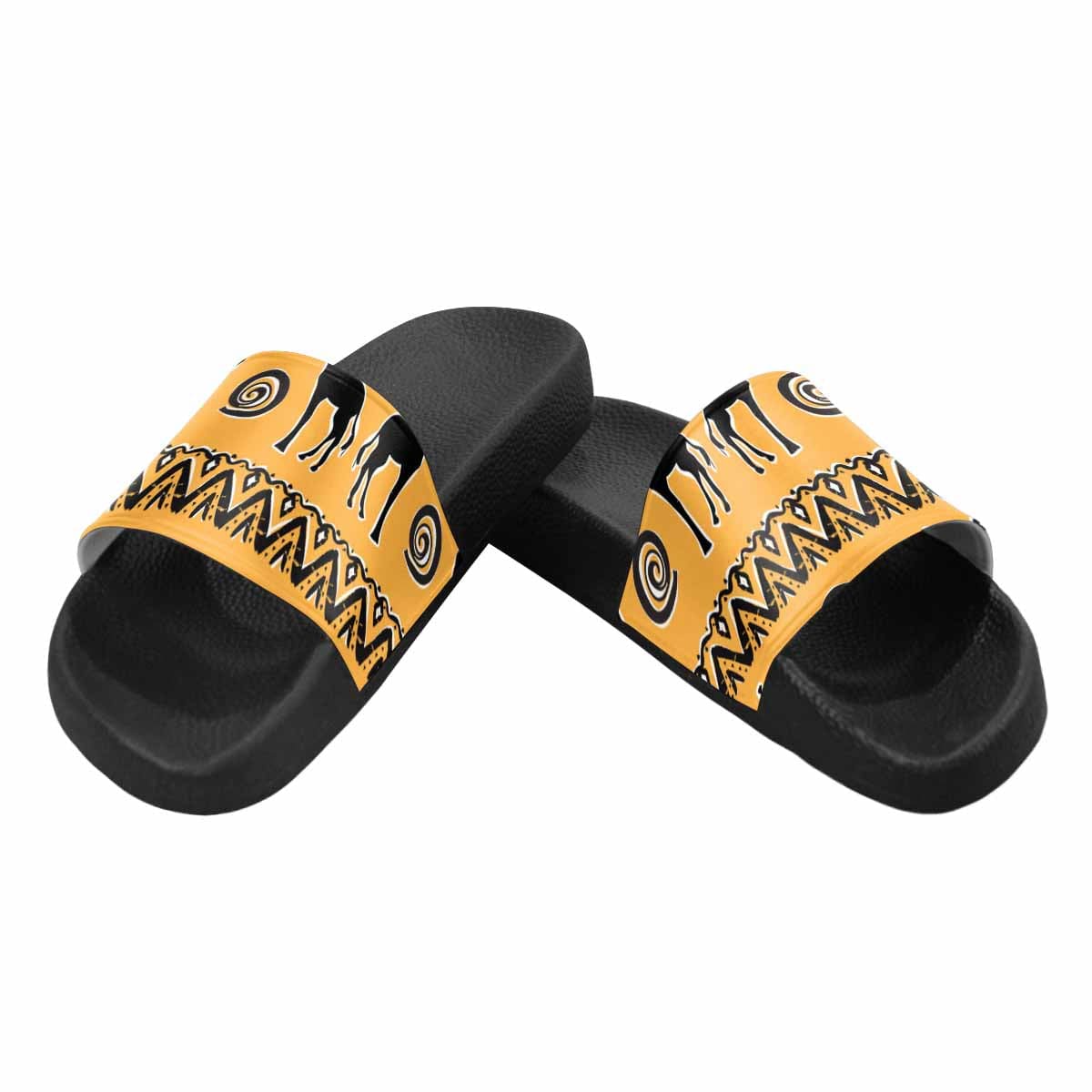 A pair of stylish Womens Slide Sandals featuring soft PVC straps and a durable sole, perfect for casual wear.