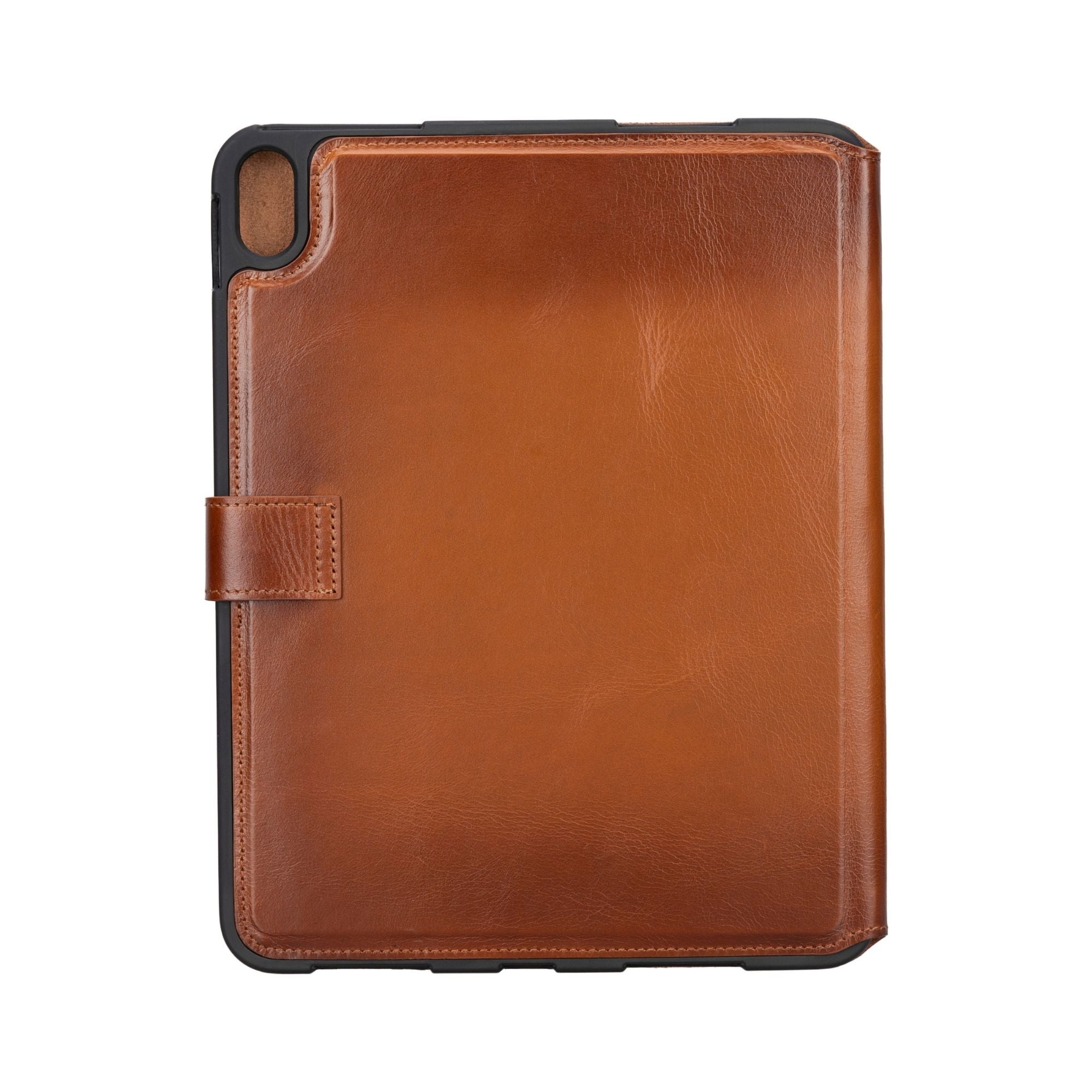 Worland Leather Case for iPad 10.9-Inch, showcasing genuine calf leather exterior and soft suede interior.