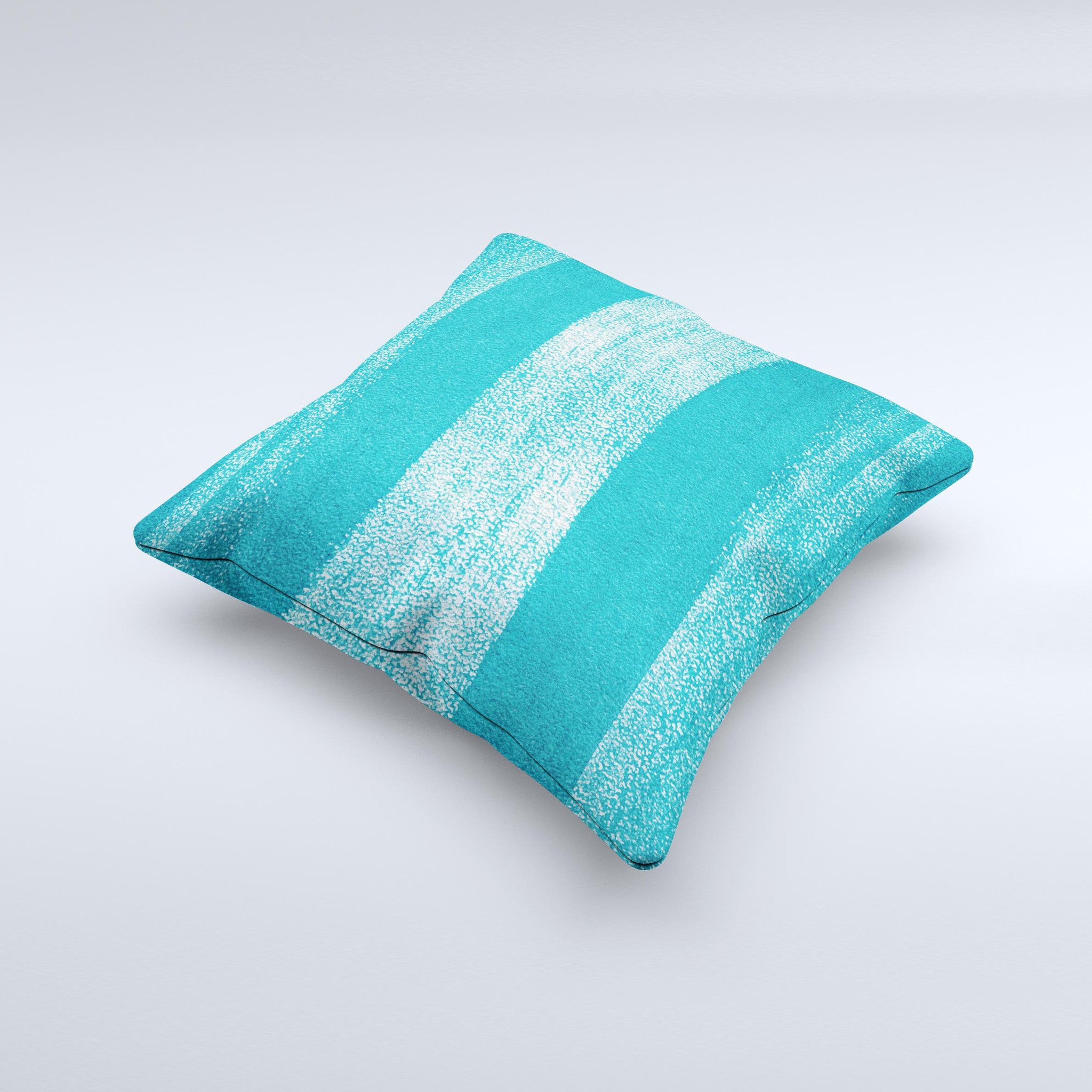 Worn Blue Texture ink-Fuzed Decorative Throw Pillow showcasing a unique design with a textured blue pattern, handcrafted in Virginia.