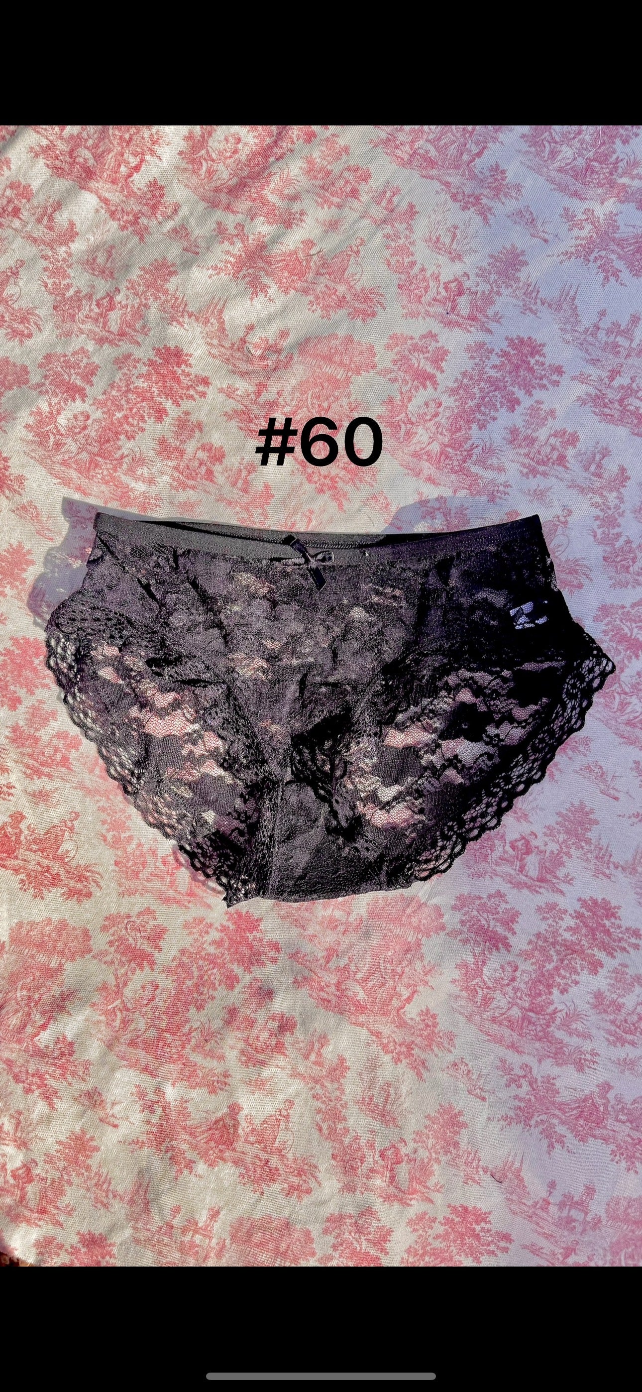 XS Size coquette ruffle lace panties featuring soft mesh and cotton blend with elegant ruffle lace detailing.