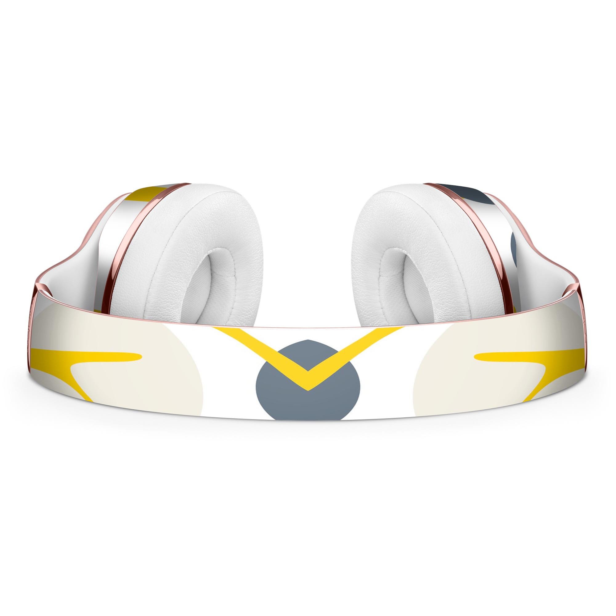 Yellow Cartoon Trees Full-Body Skin Kit for Beats by Dre Solo 3, showcasing vibrant colors and unique design.