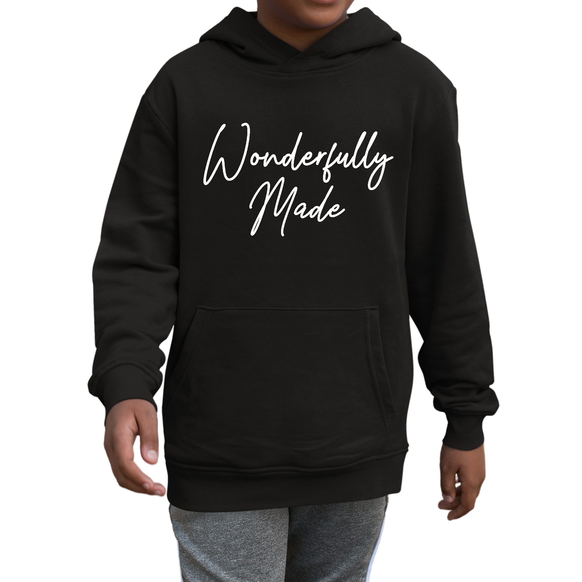 Youth Long Sleeve Hoodie in vibrant colors, featuring a drawstring neckline and long sleeves, perfect for boys' casual wear.