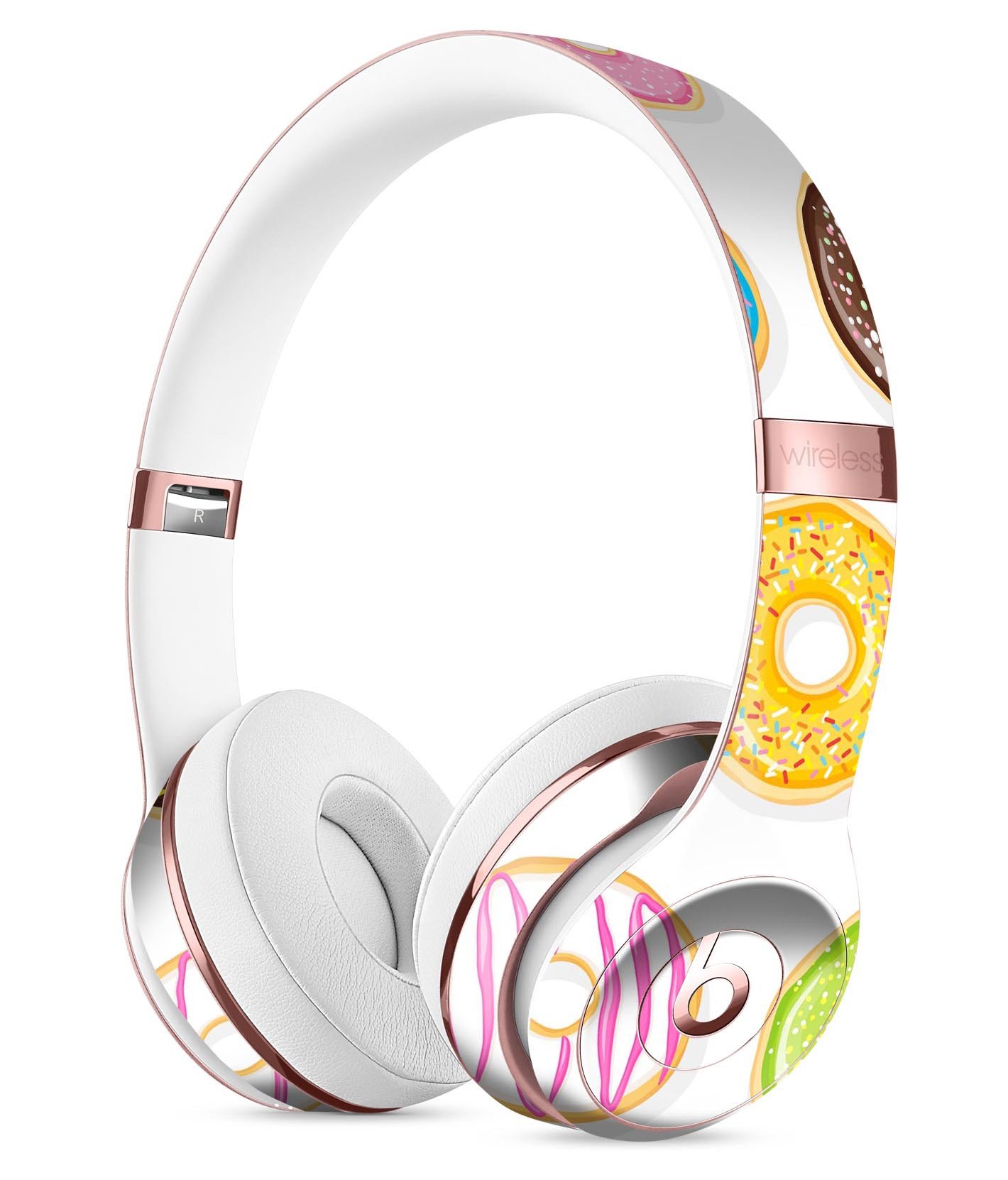 Yummy Colored Donuts Full-Body Skin Kit for Beats by Dre Solo 3, showcasing vibrant colors and a sleek design.