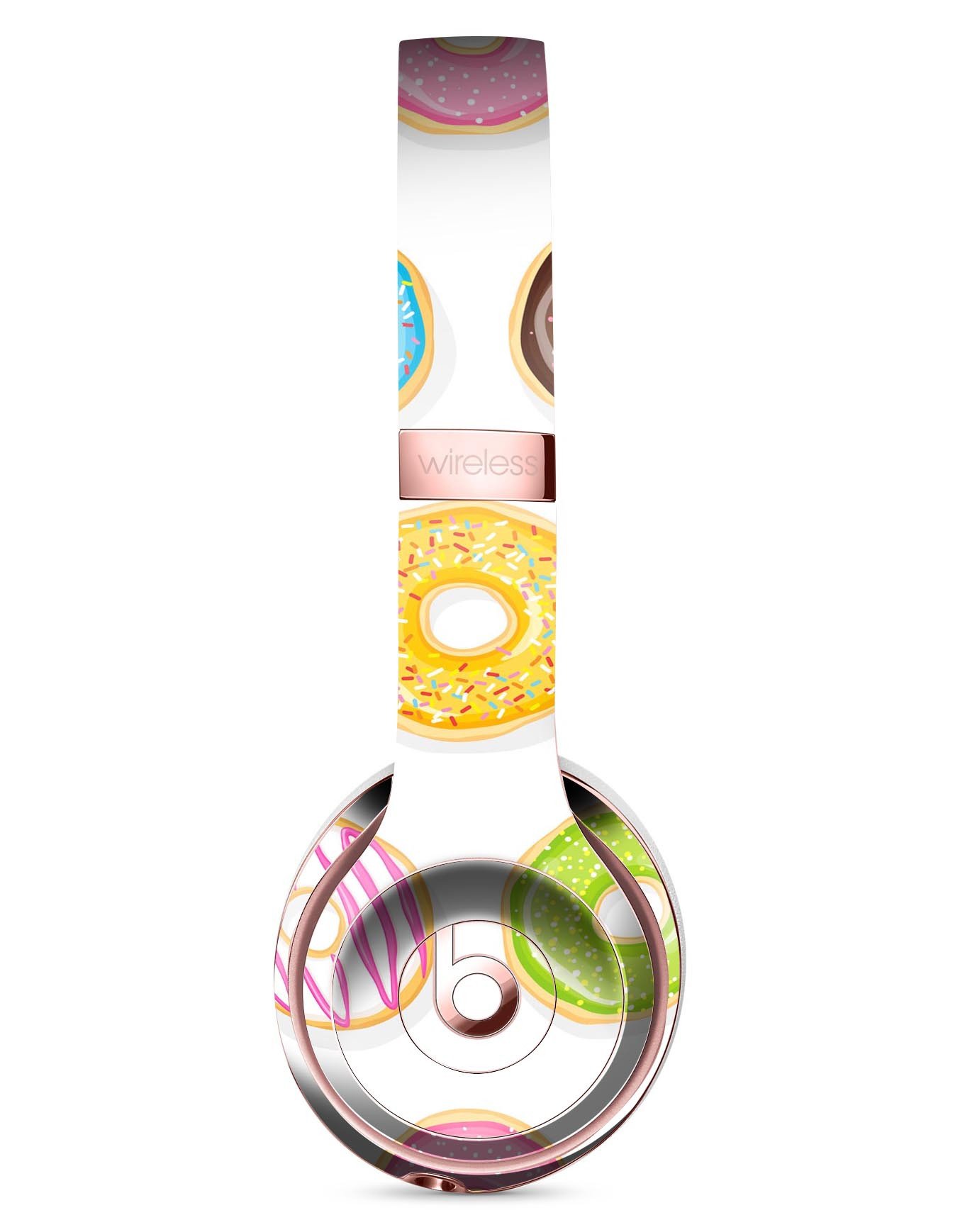 Yummy Colored Donuts Full-Body Skin Kit for Beats by Dre Solo 3, showcasing vibrant colors and a sleek design.