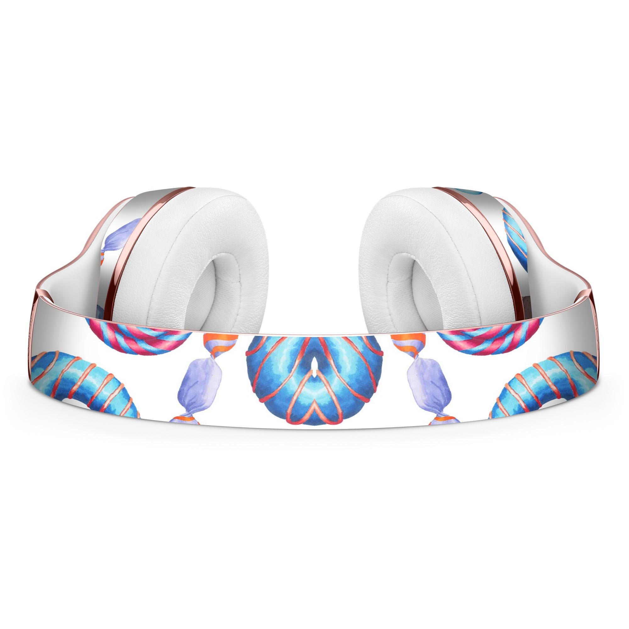 Yummy Galore Bakery Treats skin kit for Beats by Dre Solo 3 Wireless Headphones, showcasing vibrant design and premium vinyl material.