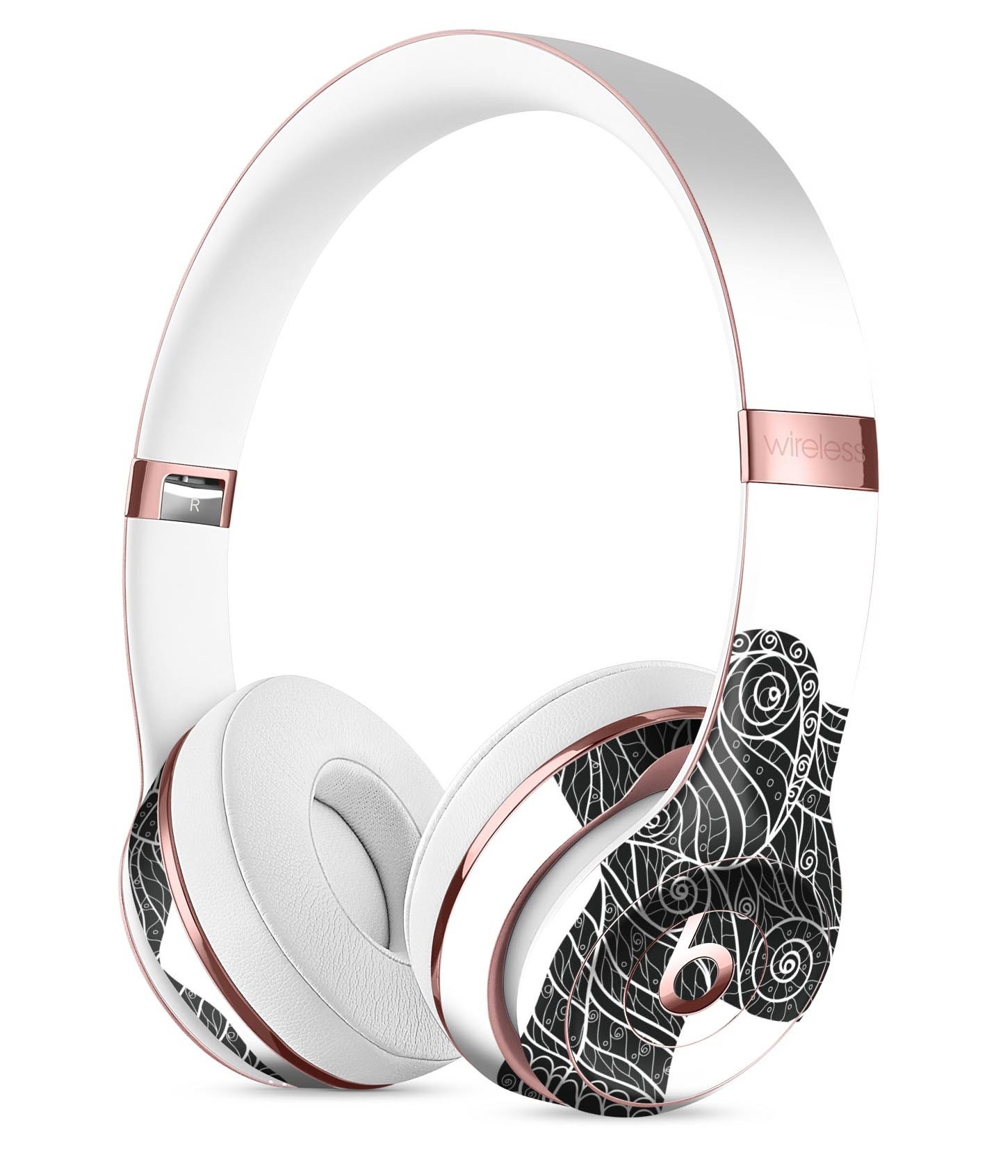 Zendoodle Elephant Full-Body Skin Kit for Beats by Dre Solo 3, showcasing vibrant elephant design on premium vinyl.