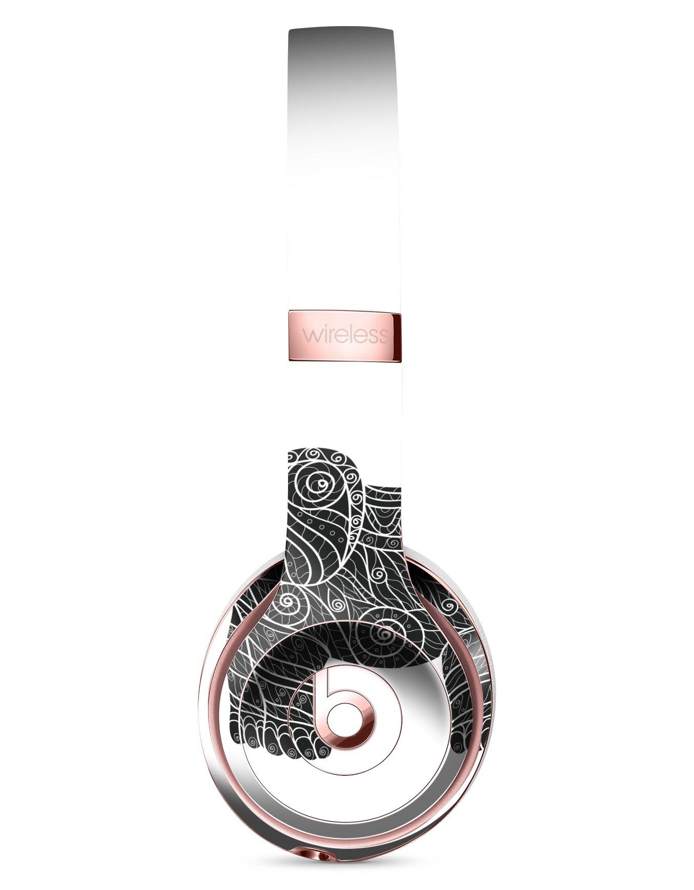 Zendoodle Elephant Full-Body Skin Kit for Beats by Dre Solo 3, showcasing vibrant elephant design on premium vinyl.