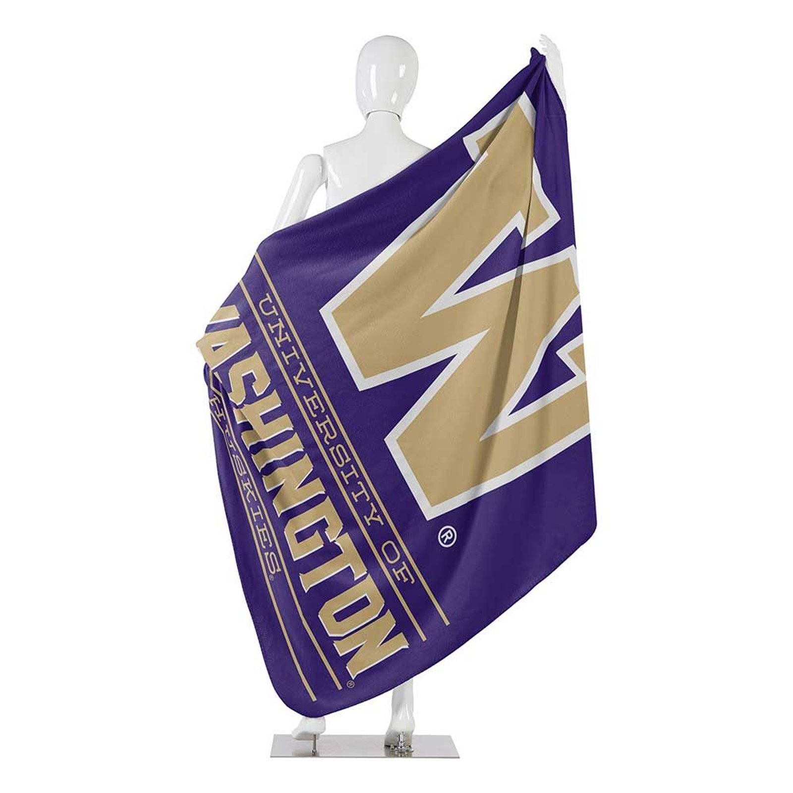 50" X 60" Northwest NCAA Large Soft Fleece Throw Blanket featuring vibrant team logo on soft fleece material.