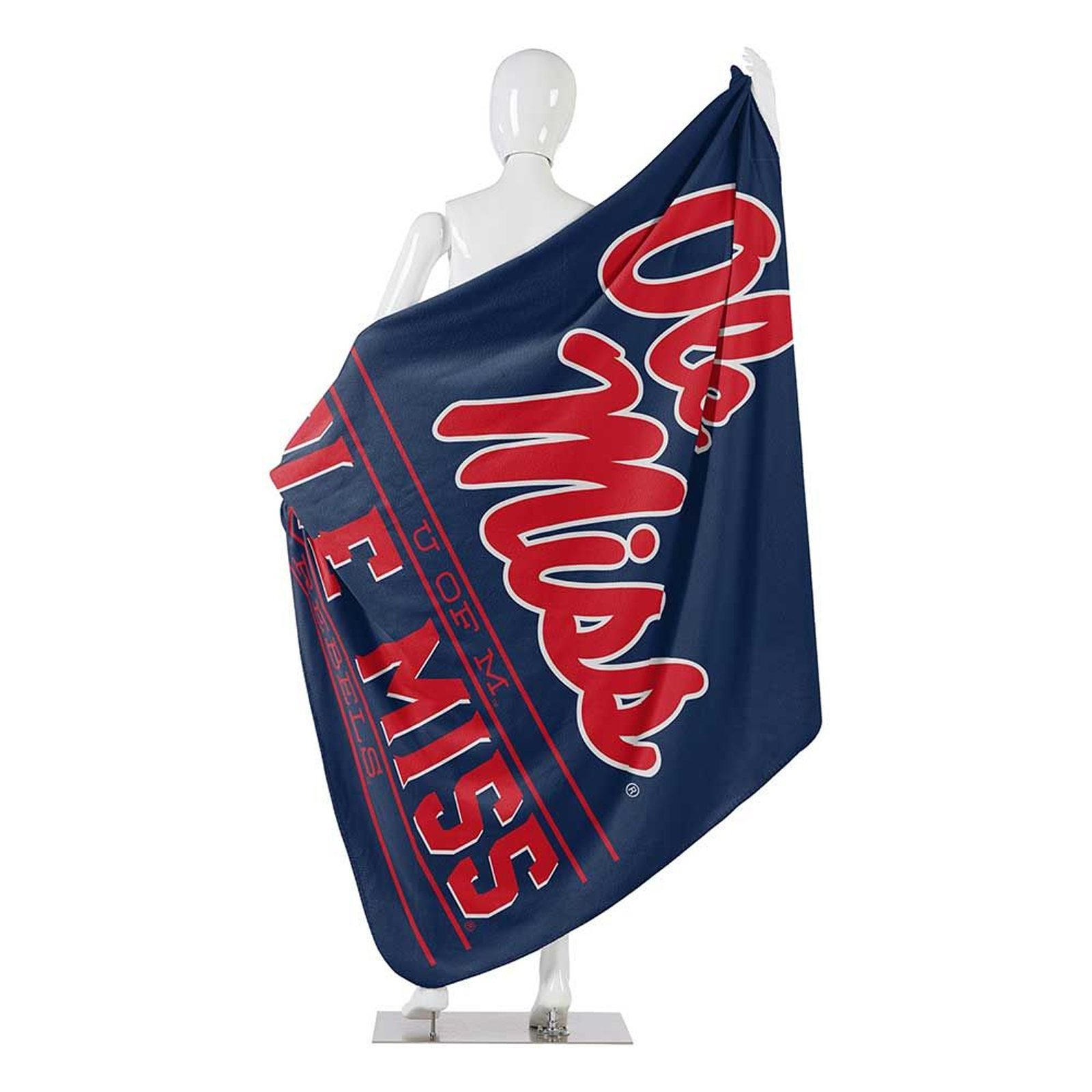 50" X 60" Northwest NCAA Large Soft Fleece Throw Blanket featuring vibrant team logo on soft fleece material.