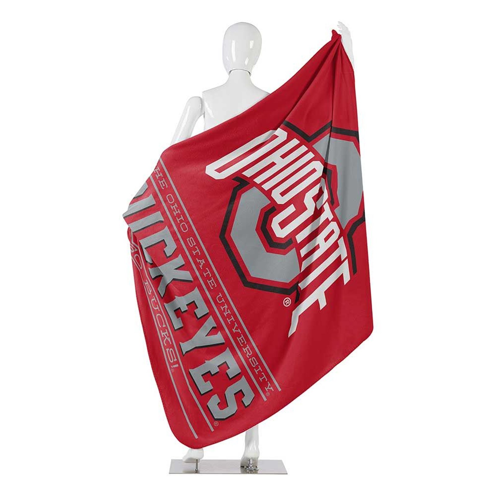 50" X 60" Northwest NCAA Large Soft Fleece Throw Blanket featuring vibrant team logo on soft fleece material.