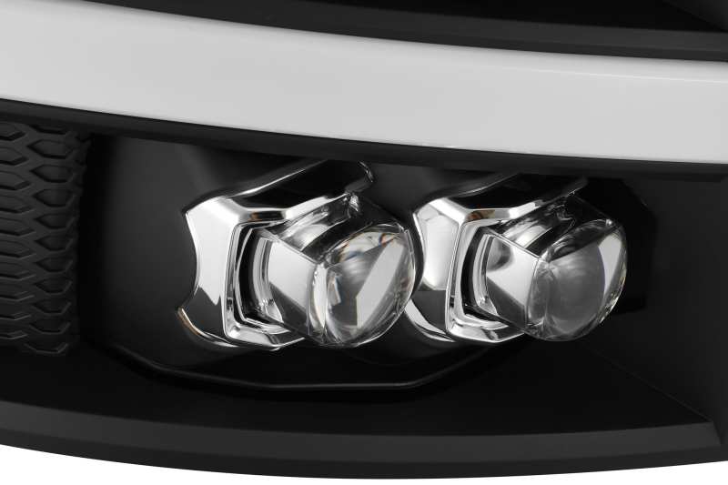 AlphaRex NOVA LED projector headlights for 07-13 Chevy 1500HD, featuring a sleek plank style matte finish and advanced lighting technology.