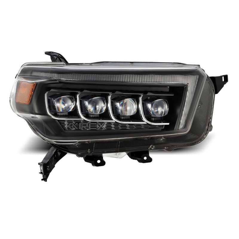 AlphaRex NOVA LED projector headlights for 2010-2013 Toyota 4Runner, featuring Ice Cube 3D projector technology and sleek design.