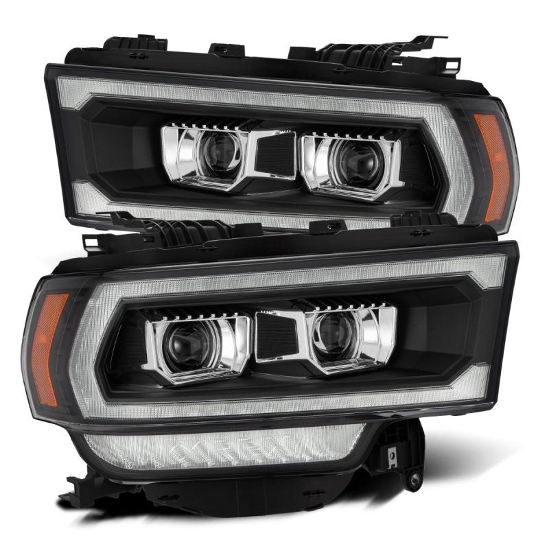 AlphaRex PRO-Series Projector Headlights for 2019-2022 Ram 2500, featuring a sleek plank style design.