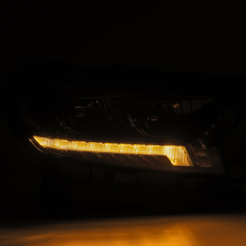 AlphaRex PRO-Series projector headlights for 2019+ Ford Ranger, featuring a sleek plank style design for enhanced visibility.