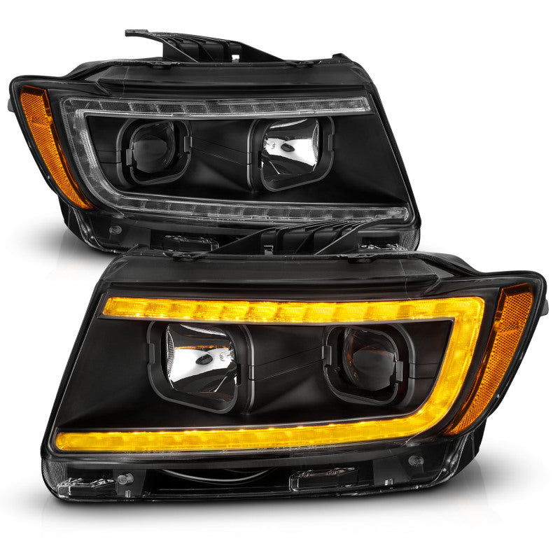 ANZO Projector Headlights for 2011-2013 Jeep Grand Cherokee, showcasing modern design and superior illumination.