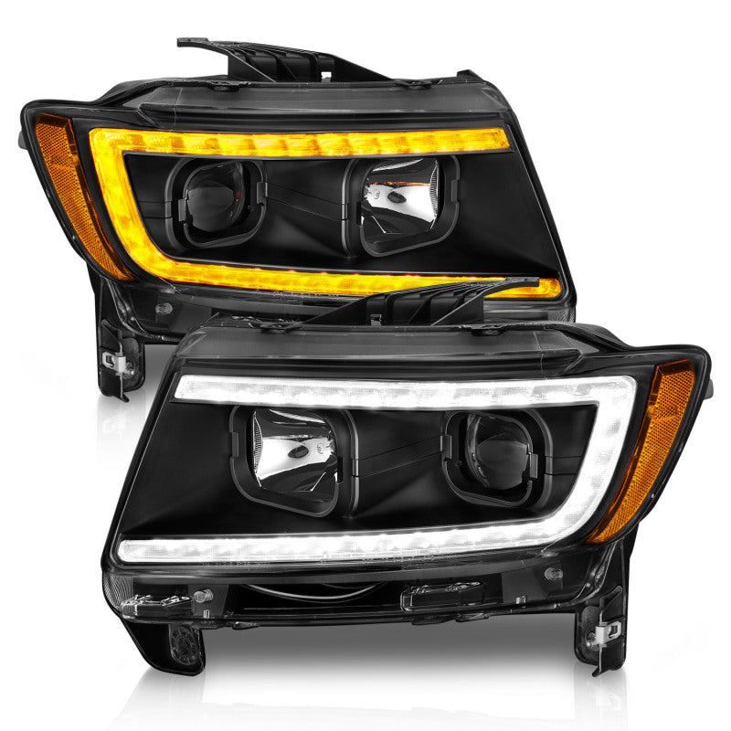 ANZO Projector Headlights for 2011-2013 Jeep Grand Cherokee, showcasing modern design and superior illumination.