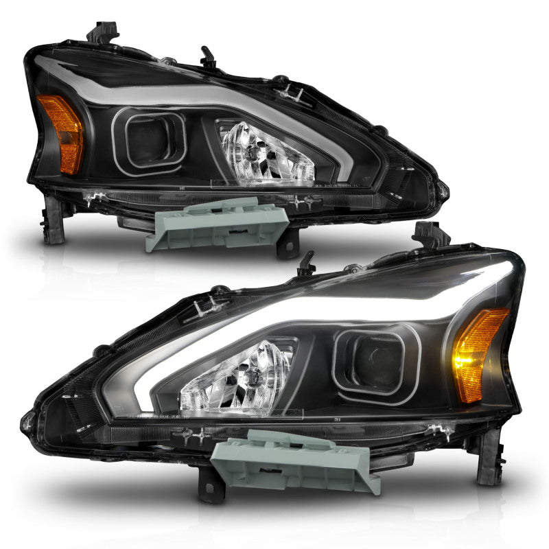 ANZO Projector Headlights for 2013-2015 Nissan Altima, showcasing modern design and powerful light output.