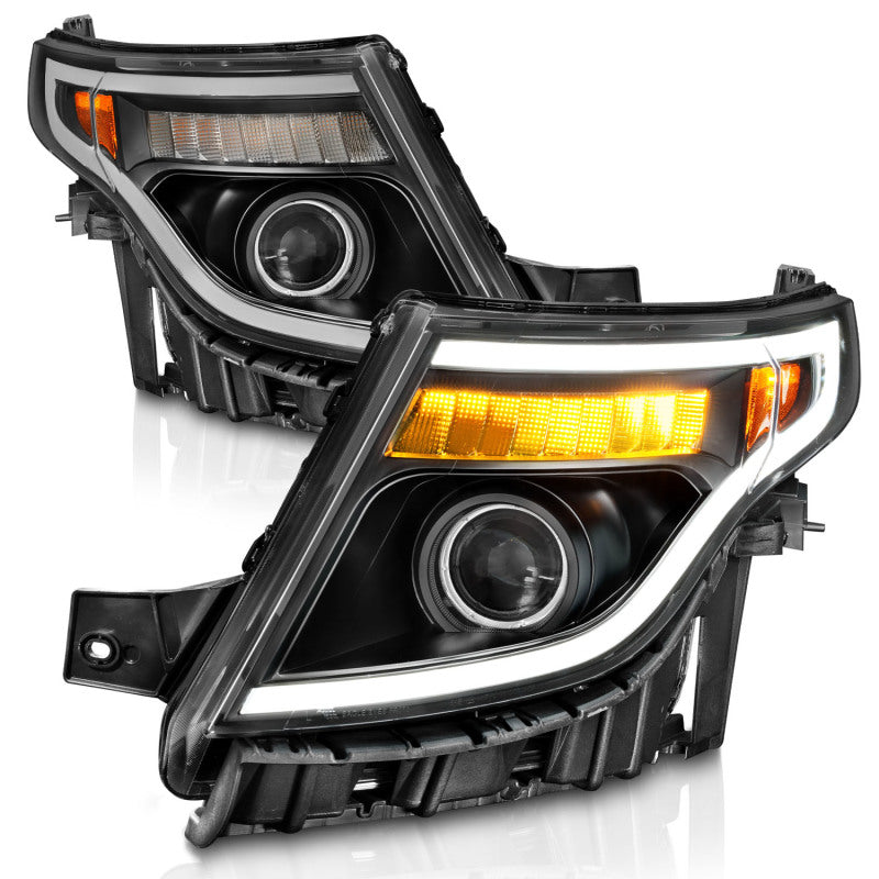 ANZO Projector Headlights for 2011-2015 Ford Explorer, showcasing sleek design and advanced lighting technology.