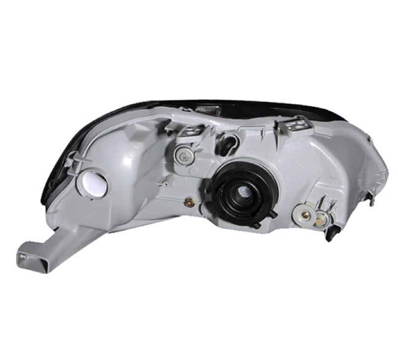 ANZO 1999-2000 Honda Civic Crystal Headlights in Gun-Metal Gray with clear lens and sleek design.