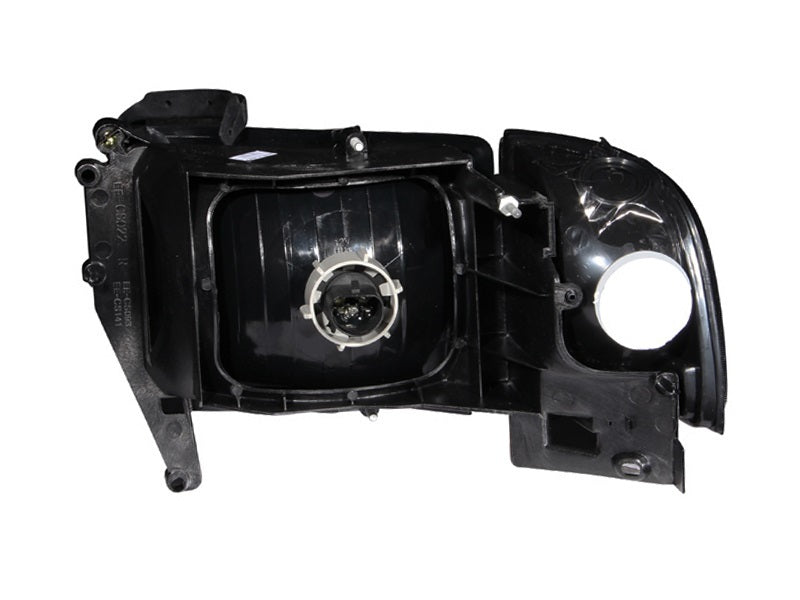 ANZO 1994-2001 Dodge Ram Crystal Headlights with chrome housing and clear lens, designed for improved visibility and style.