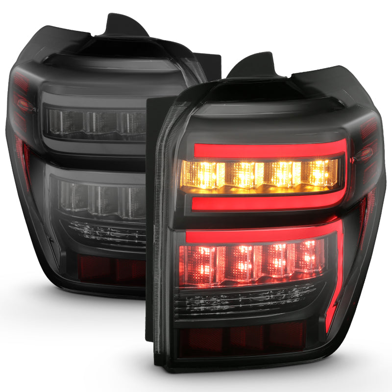 ANZO Black Housing Smoke Lens Red Light for Toyota 4Runner, showcasing sleek design and modern aesthetics.