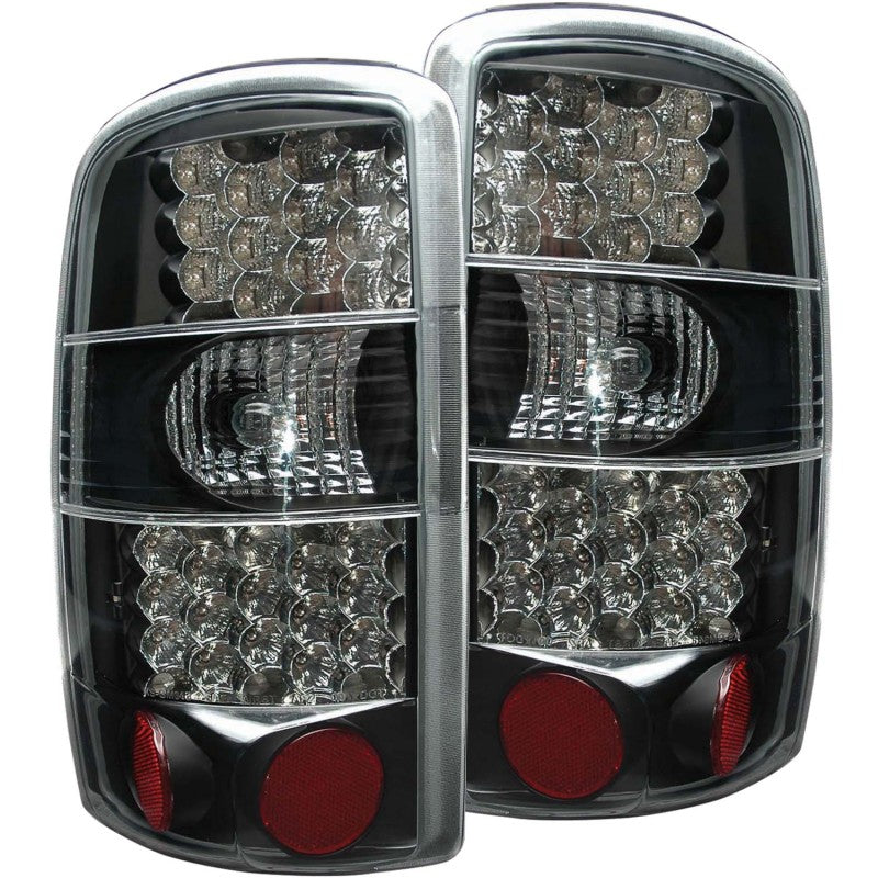 ANZO LED taillights for 2000-2006 Chevrolet Suburban with black housing and clear lens.