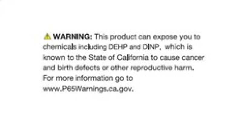 California Proposition 65 warning label