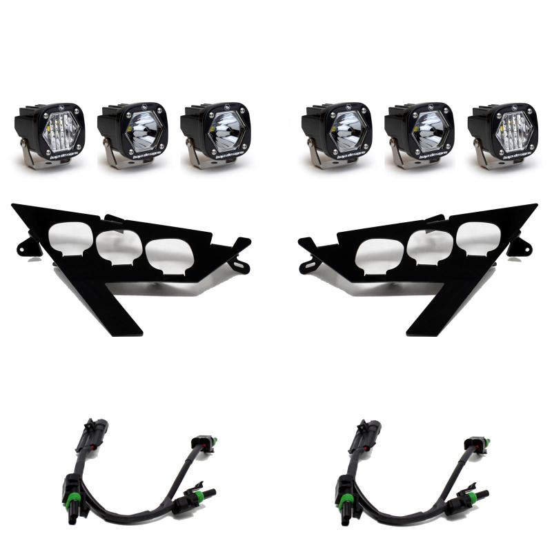 Baja Designs headlight kit for 2020+ Polaris RZR Pro XP, showcasing sleek design and advanced LED technology.