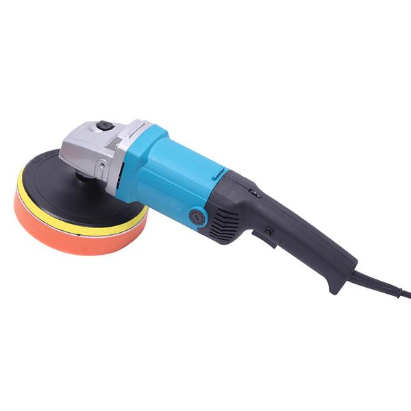 Electric hand-held car polisher