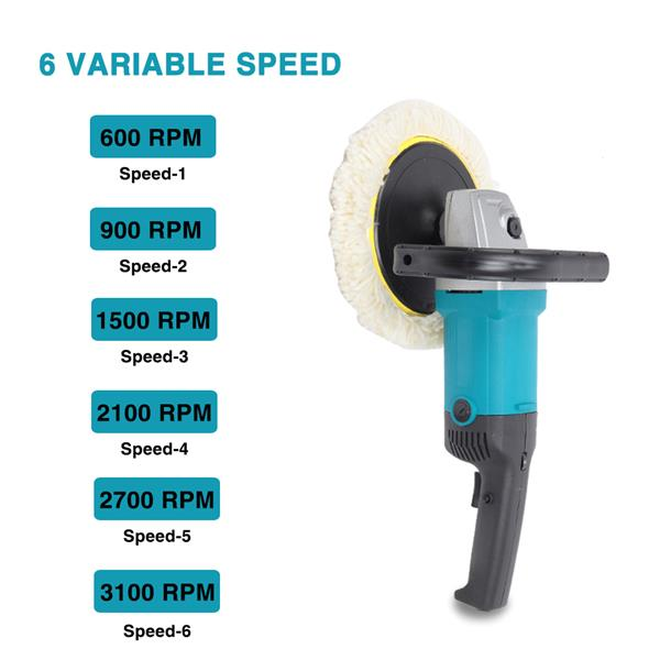 Electric polisher with speed settings.