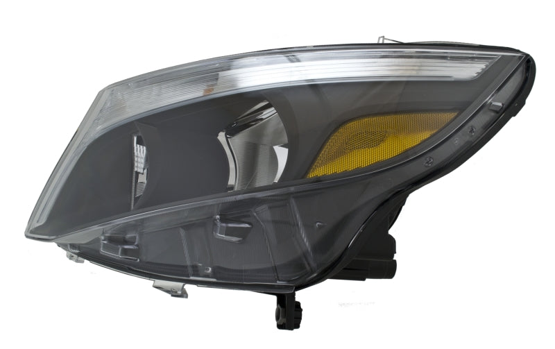 Hella Left Head Lamp Assembly for 2016 Mercedes Metris, showcasing its sleek design and high-quality construction.