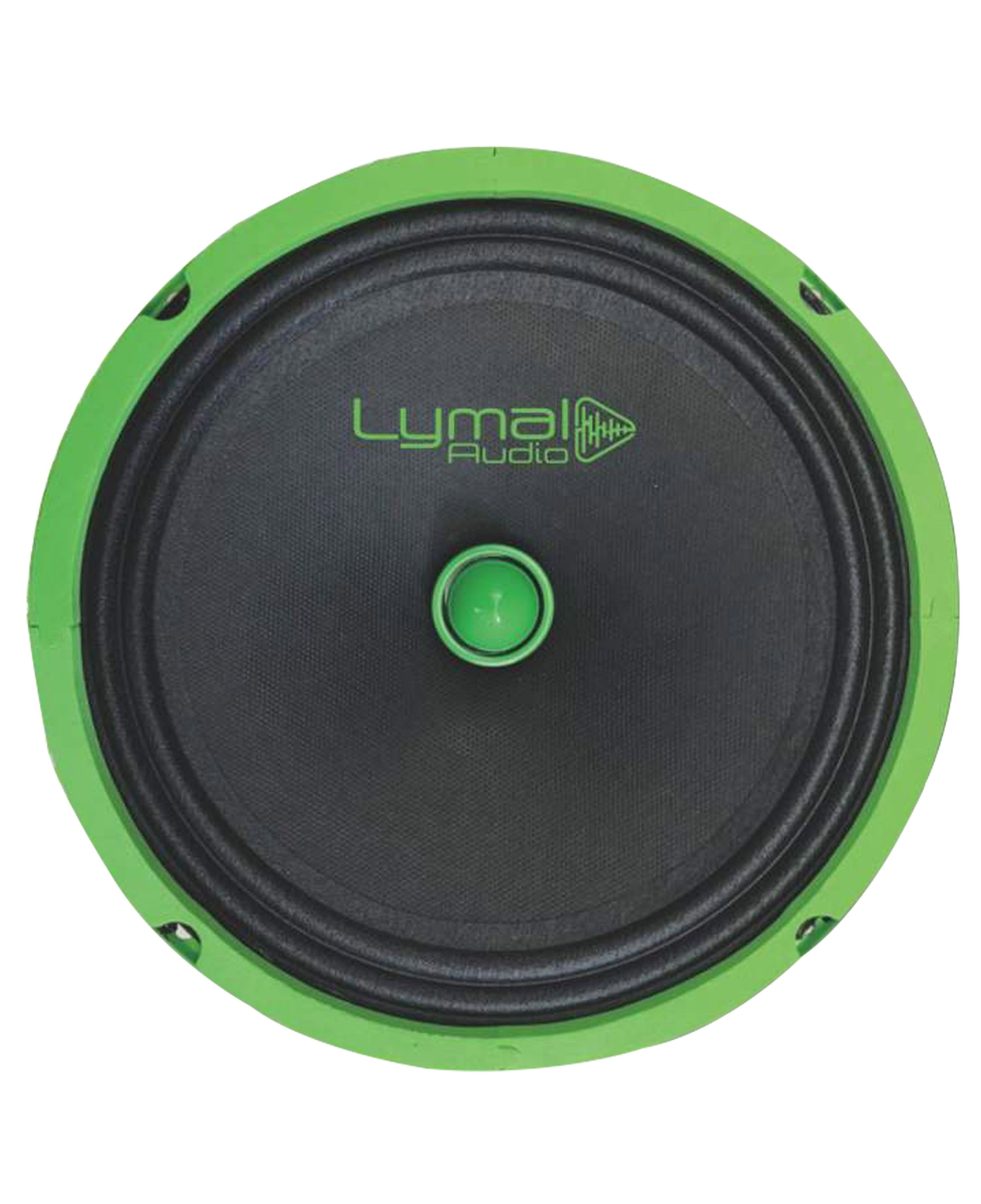 Lymal Audio BMAX Series LA-BMAX65GN 6.5" Midrange Speaker with Bullet, featuring a black paper woofer cone and robust design.