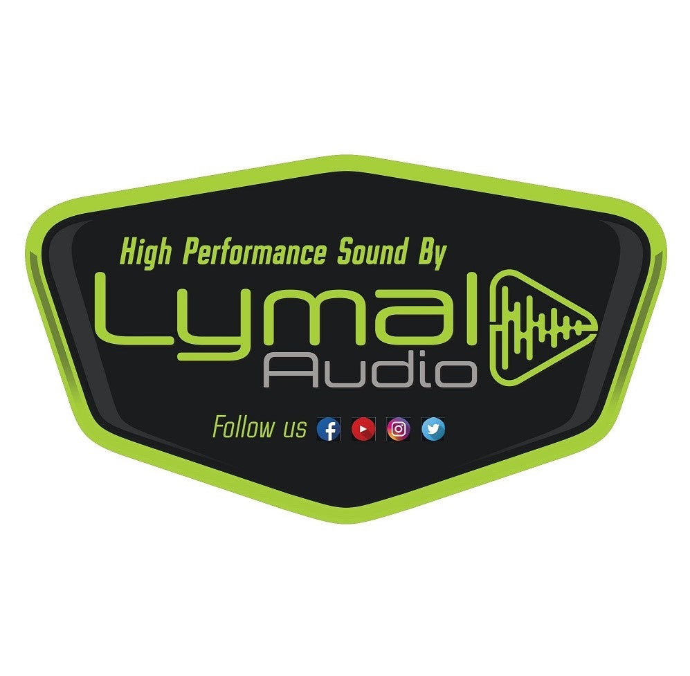 Lymal Audio BMAX Series LA-BMAX65GN 6.5" Midrange Speaker with Bullet, featuring a black paper woofer cone and robust design.