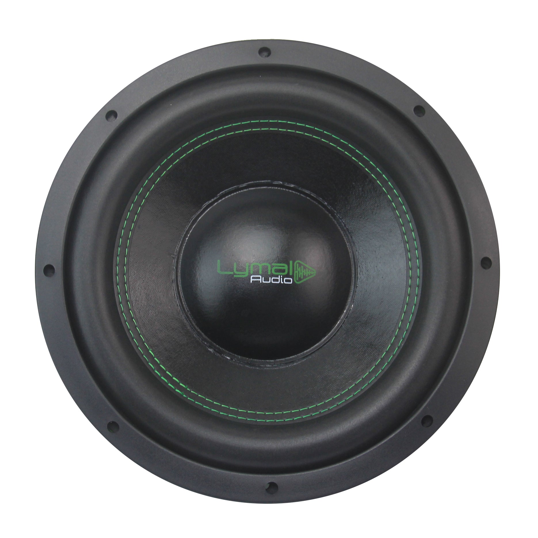 Lymal Audio LA-EPX12D4 12-inch subwoofer showcasing its polypropylene cone and steel basket design.