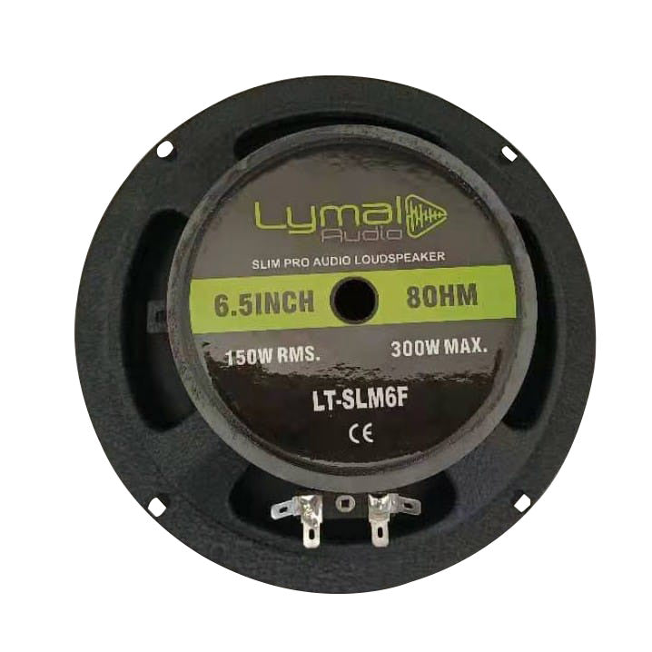 Lymal Audio LT-SLM6F 6.5 inch shallow midrange loudspeaker with a sleek design and durable construction.