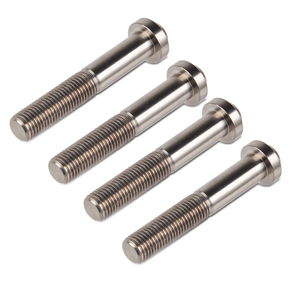 Four stainless steel bolts.