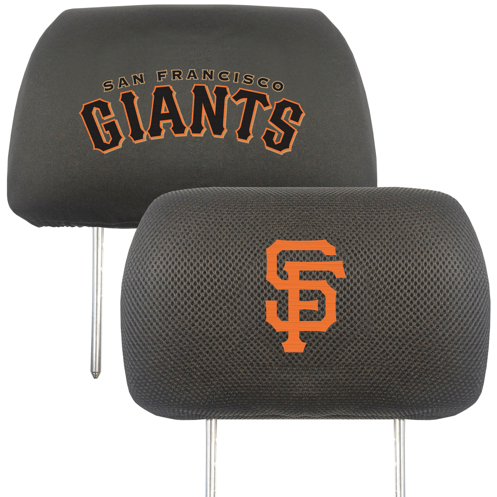 San Francisco Giants headrest covers.