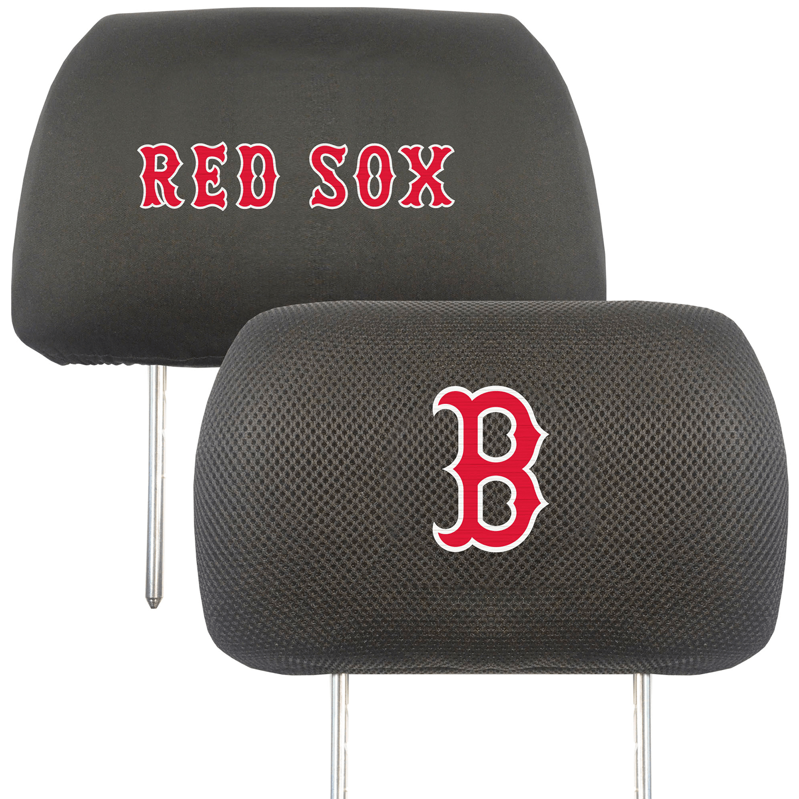 Boston Red Sox headrest covers.