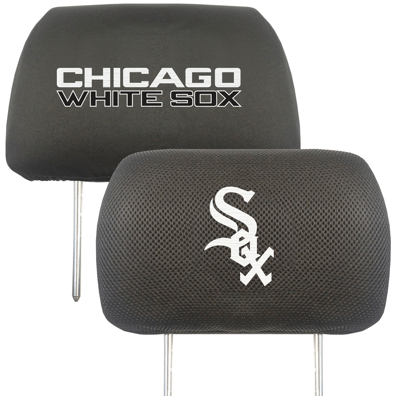 Chicago White Sox headrest covers.