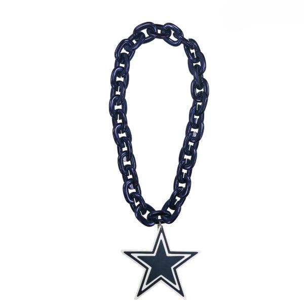 NFL Touchdown Chain featuring a vibrant team logo, made from high-density EVA foam, with a detachable magnet for easy wear.